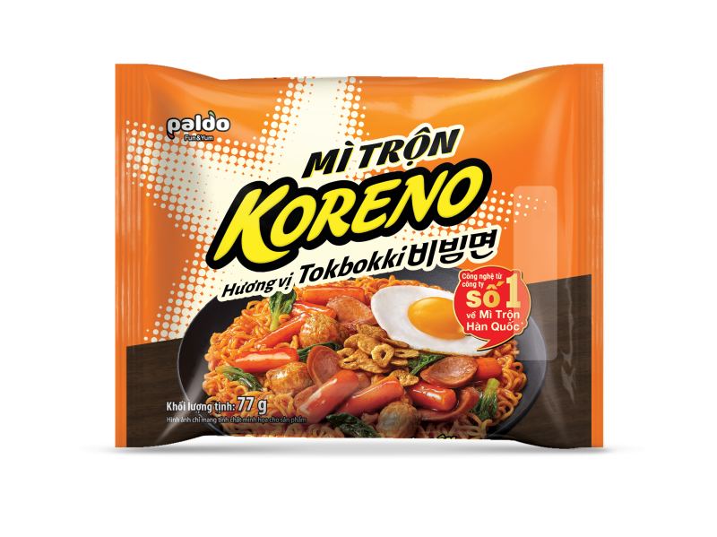 Mì trộn Koreno hương vị Tokbokki