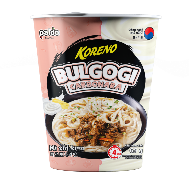 Mì Trộn Koreno Bulgogi Vị Carbonara (dạng ly)