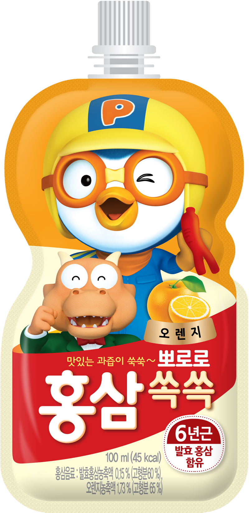 Hồng Sâm Pororo Vị Cam