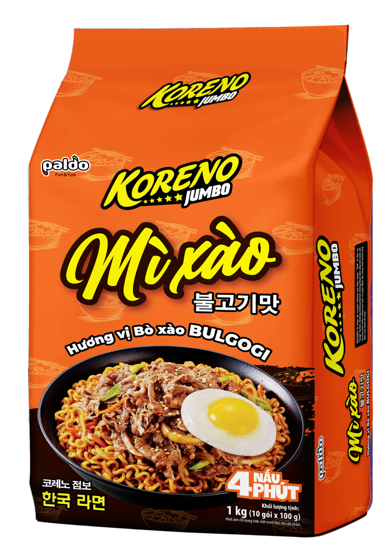 Mì xào Koreno Jumbo Bò xào Bulgogi