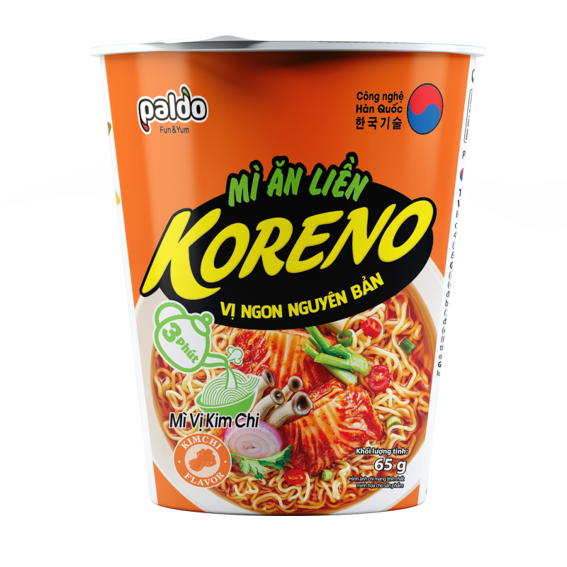Mì Ăn Liền Koreno Vị Kim Chi (dạng ly)