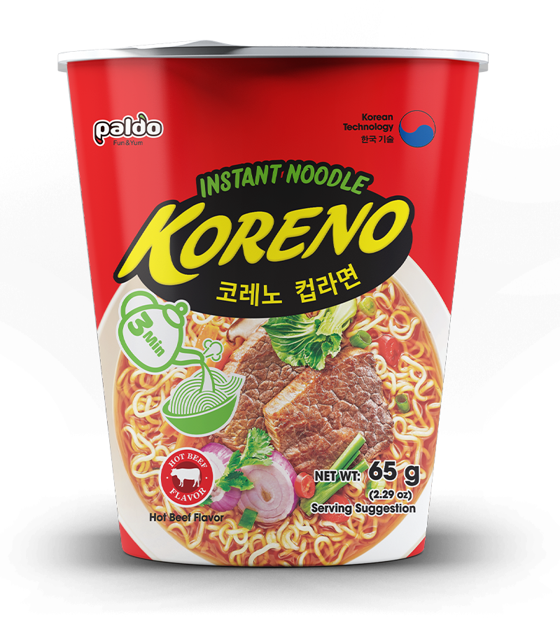 Mì Ăn Liền Koreno Bò Cay (dạng ly)