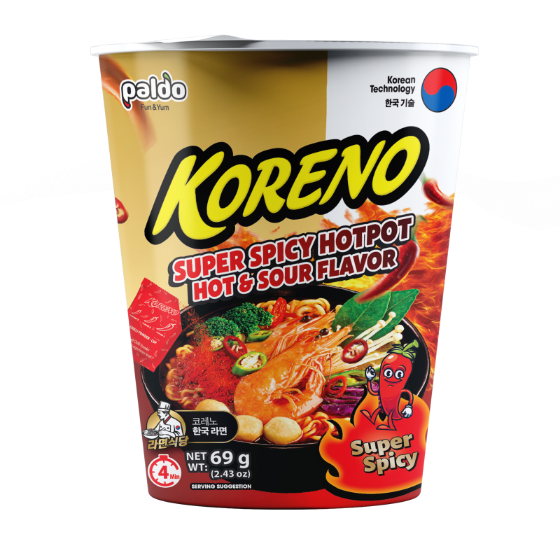 Mì Koreno Premium Vị Lẩu Thái Siêu Cay (dạng ly)